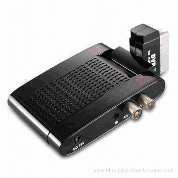 DVB-T Receiver with Coaxial, Two Direcitons 180 Degrees Rotable Head